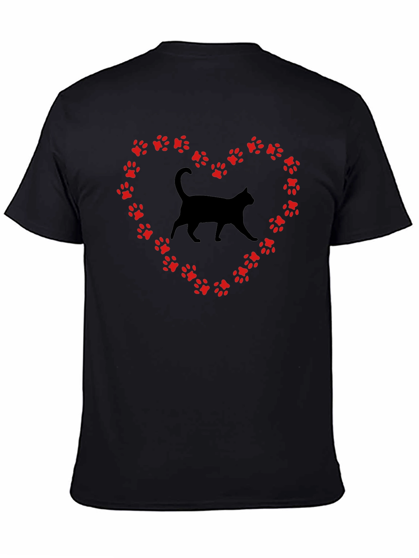 Cat Paw Heart Graphic Tee