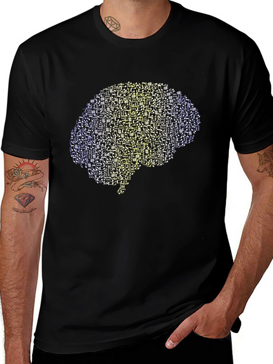 Brain Music Note T-Shirt - Express Your Creative Mind