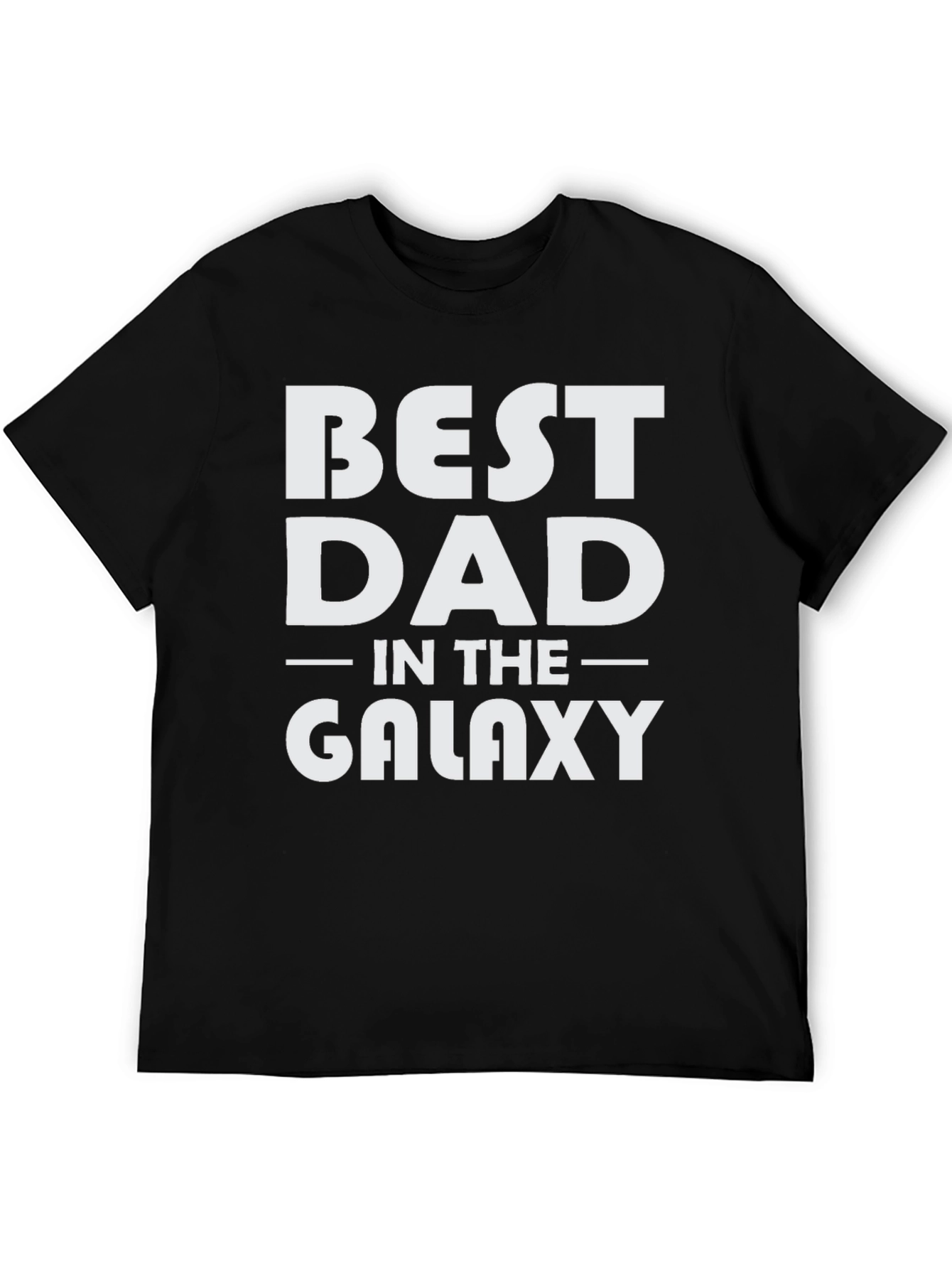 Best Dad in the Galaxy Black T-Shirt