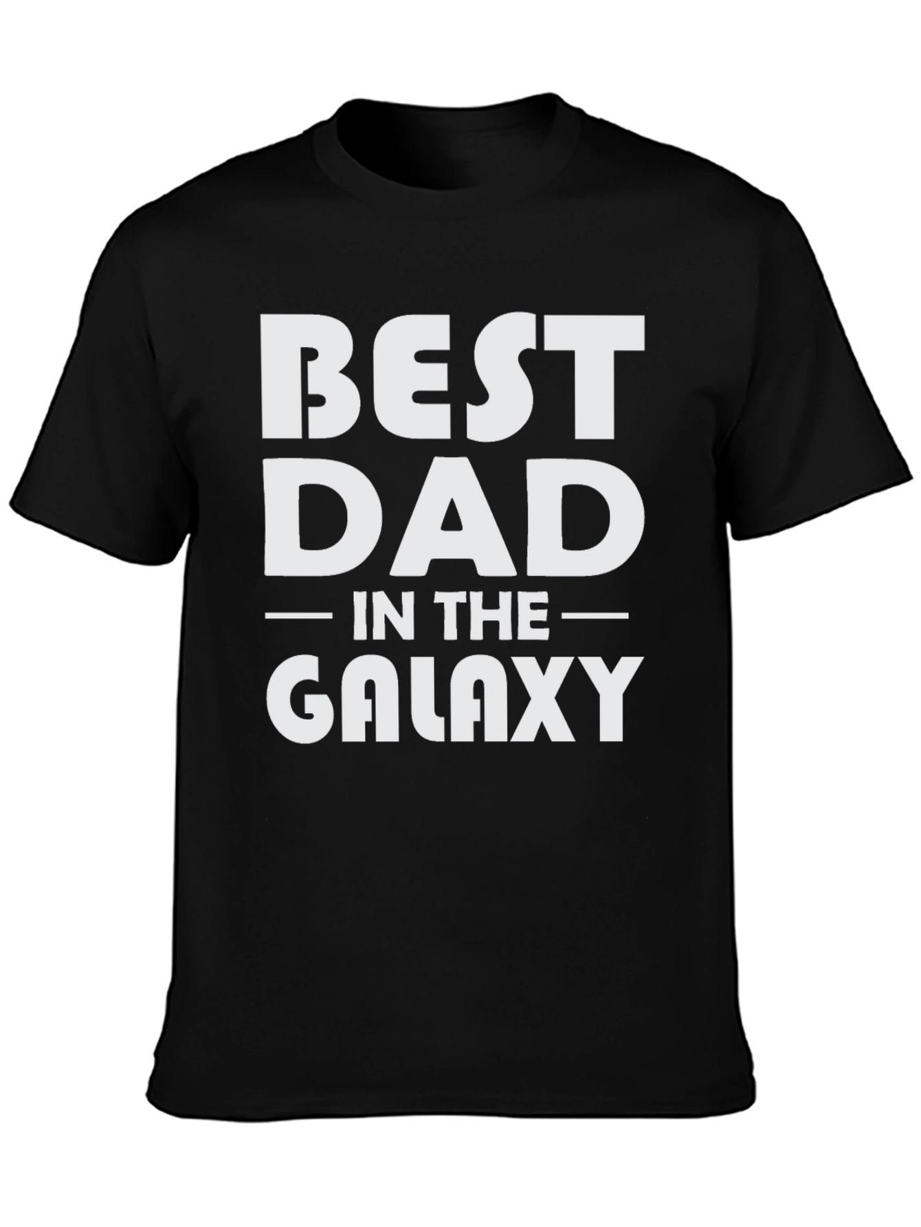 Best Dad in the Galaxy Black T-Shirt