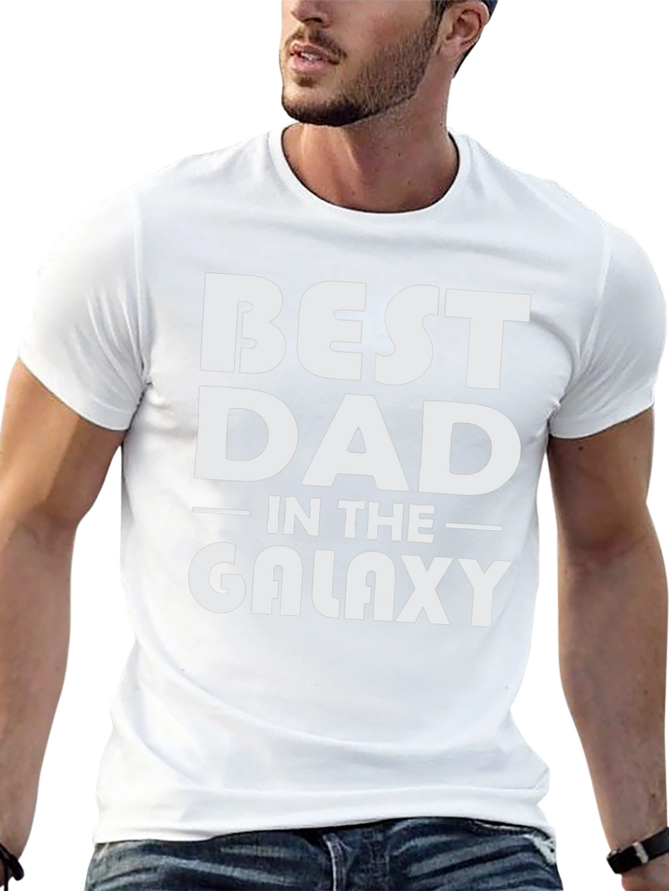 Best Dad in the Galaxy Black T-Shirt
