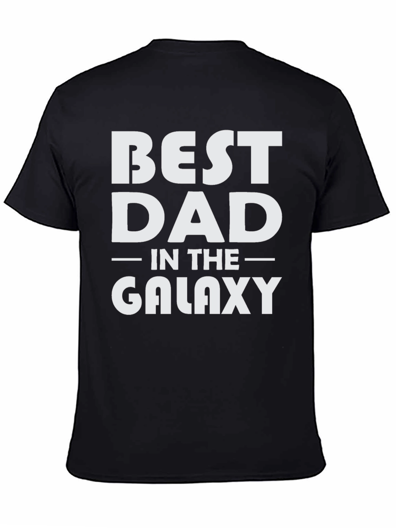 Best Dad in the Galaxy Black T-Shirt