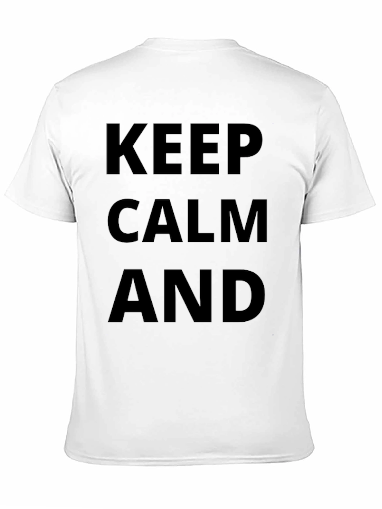Keep Calm Graphic T-Shirt - Mens Black Tee