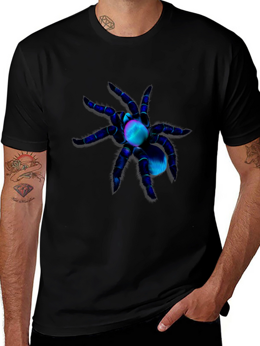 Spider Graphic Tee - Mens Black Short Sleeve