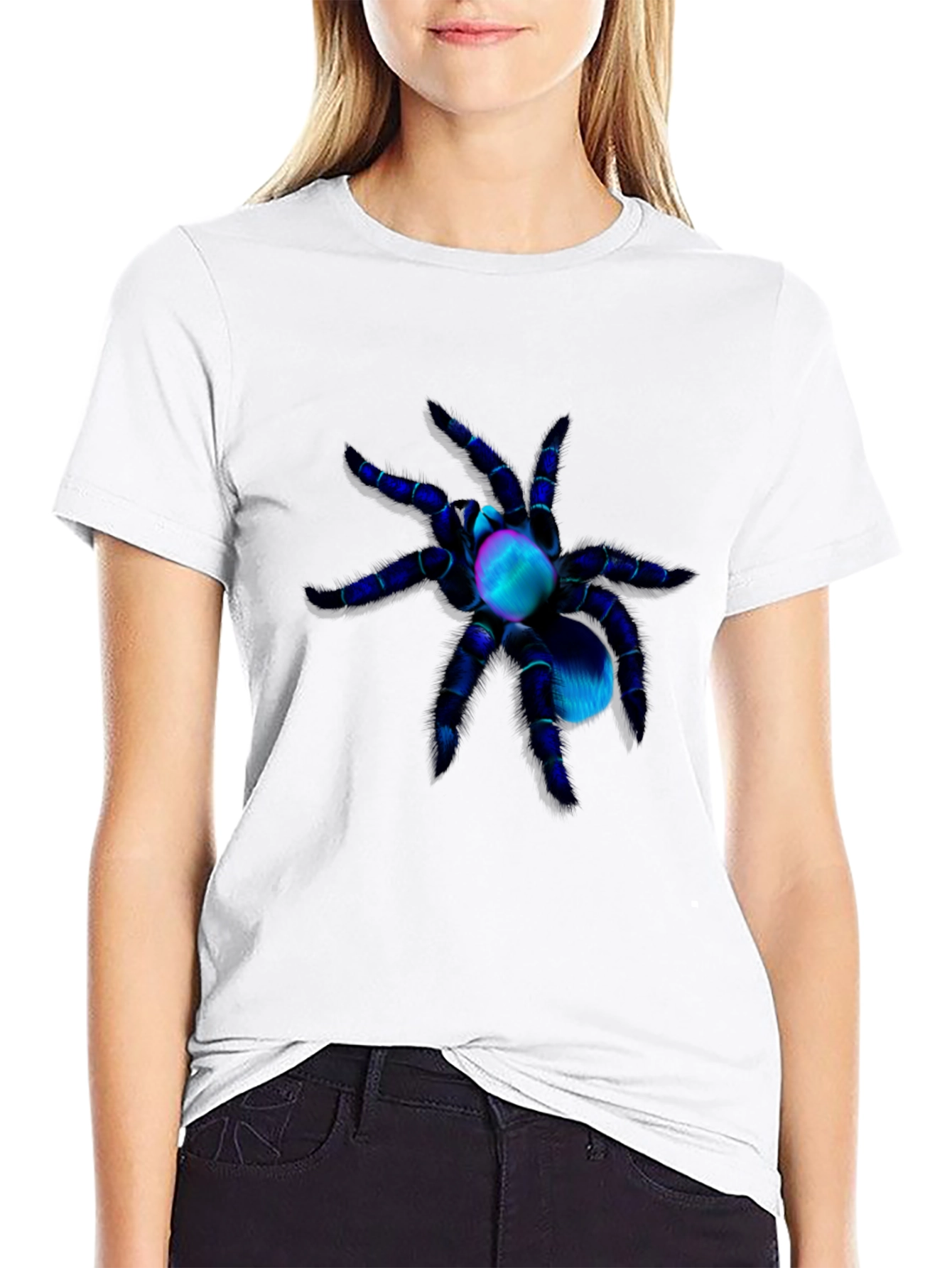 Spider Graphic Tee - Mens Black Short Sleeve