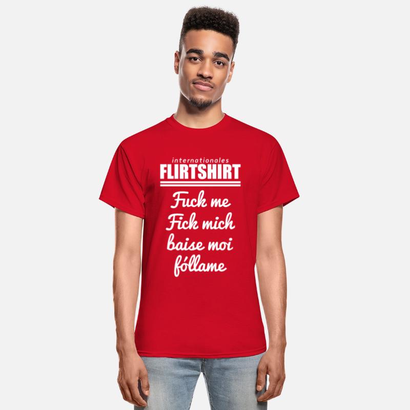 Internationale Flirtshirt Fuck me Baise moi