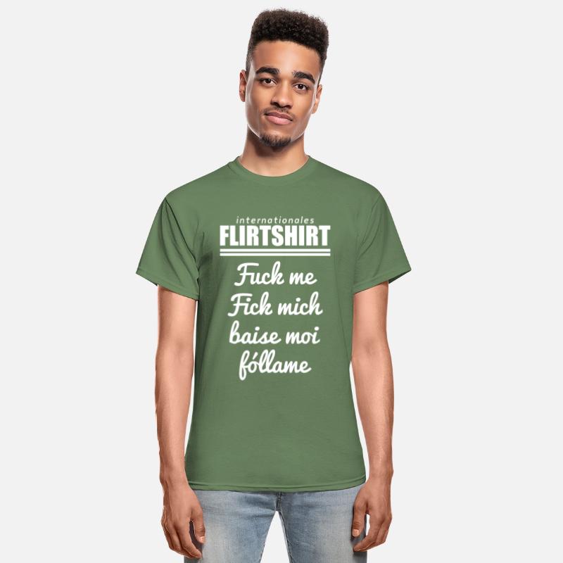 Internationale Flirtshirt Fuck me Baise moi