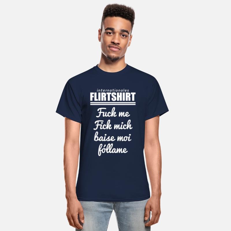 Internationale Flirtshirt Fuck me Baise moi
