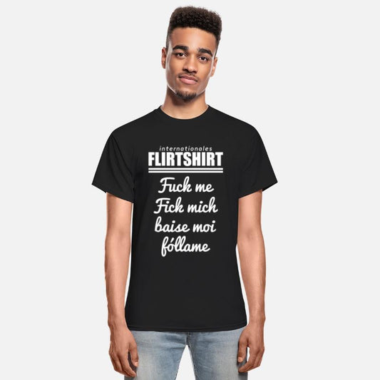 Internationale Flirtshirt Fuck me Baise moi
