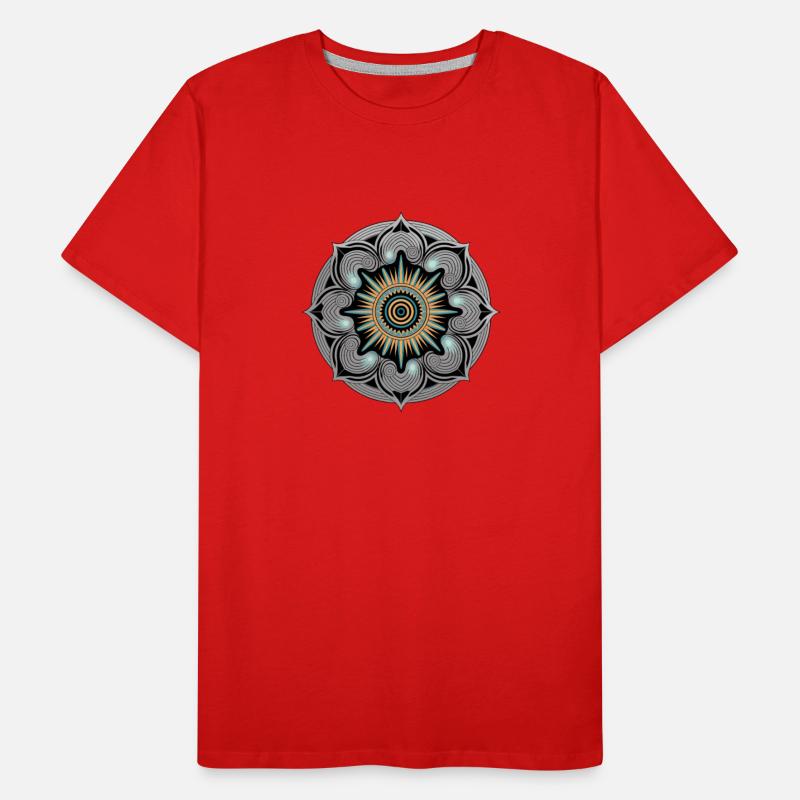 Intricate Mandala with Sunburst Patterns for