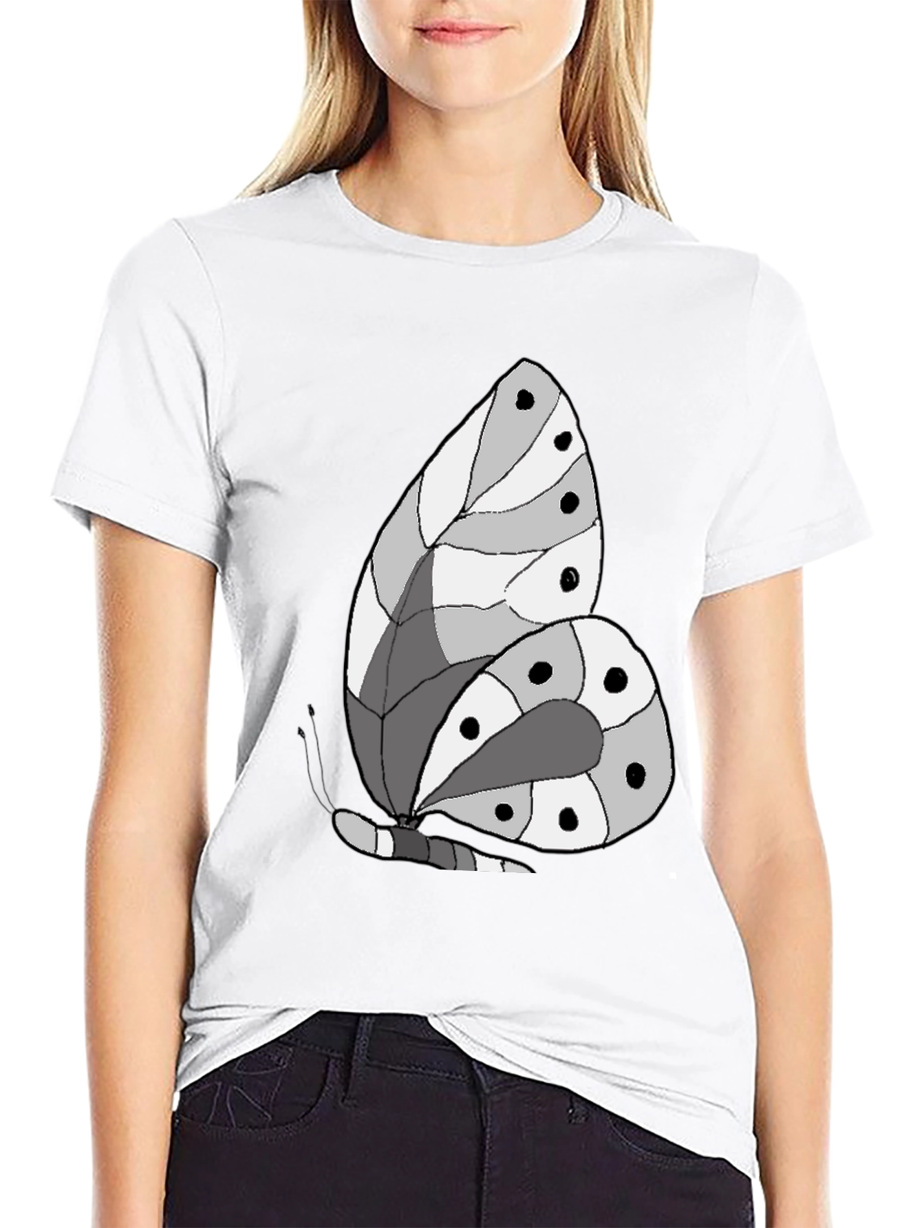 Butterfly Graphic Tee - Soft Cotton Blend Shirt
