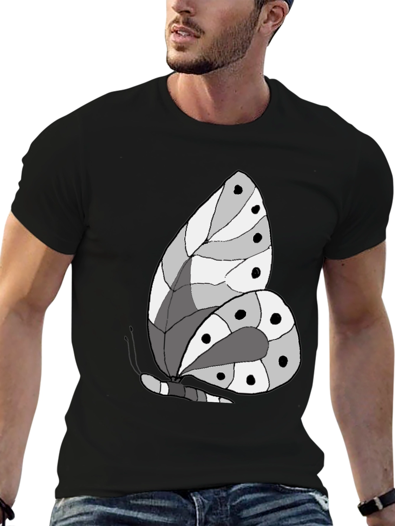 Butterfly Graphic Tee - Soft Cotton Blend Shirt