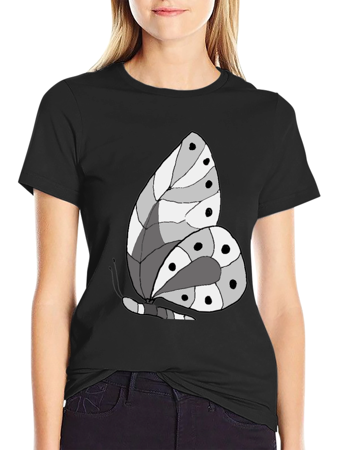 Butterfly Graphic Tee - Soft Cotton Blend Shirt
