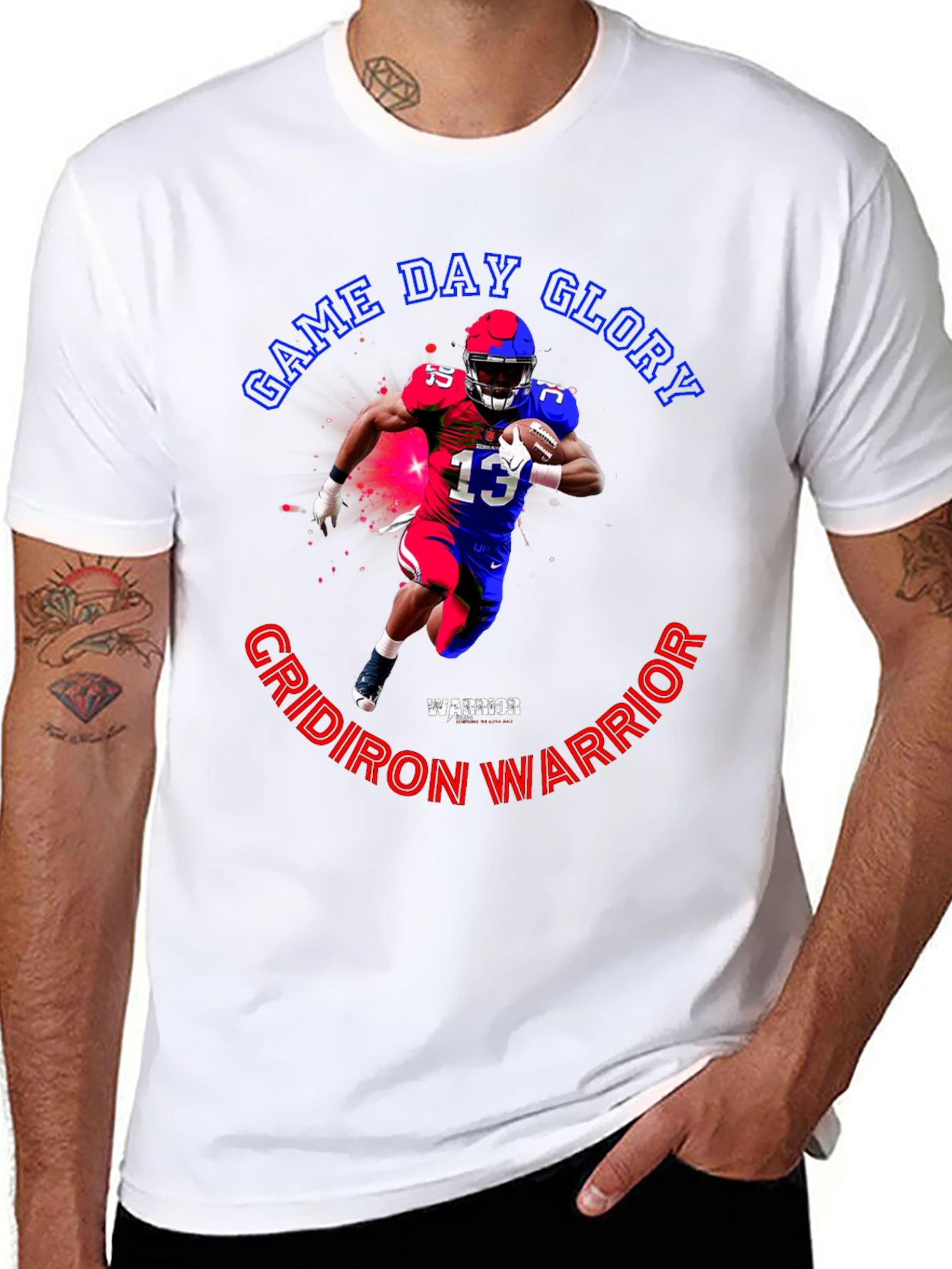 Game Day Glory Football Warrior T-Shirt
