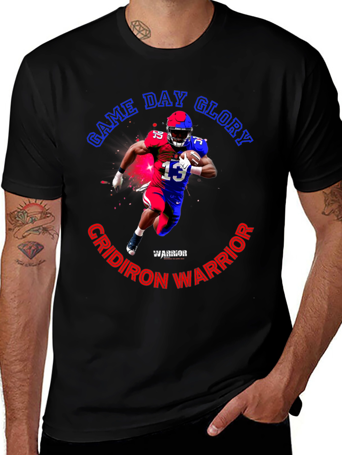 Game Day Glory Football Warrior T-Shirt