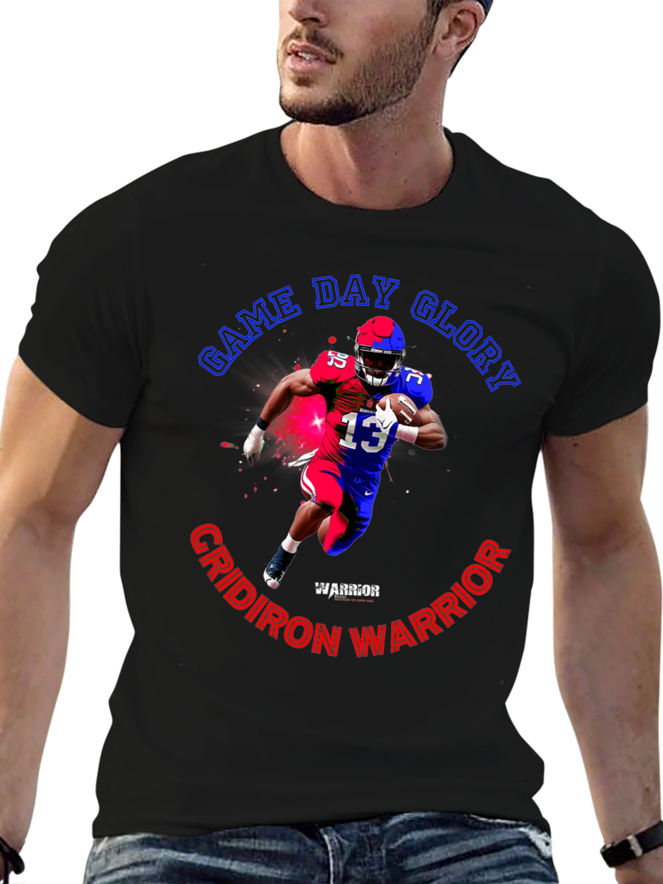 Game Day Glory Football Warrior T-Shirt