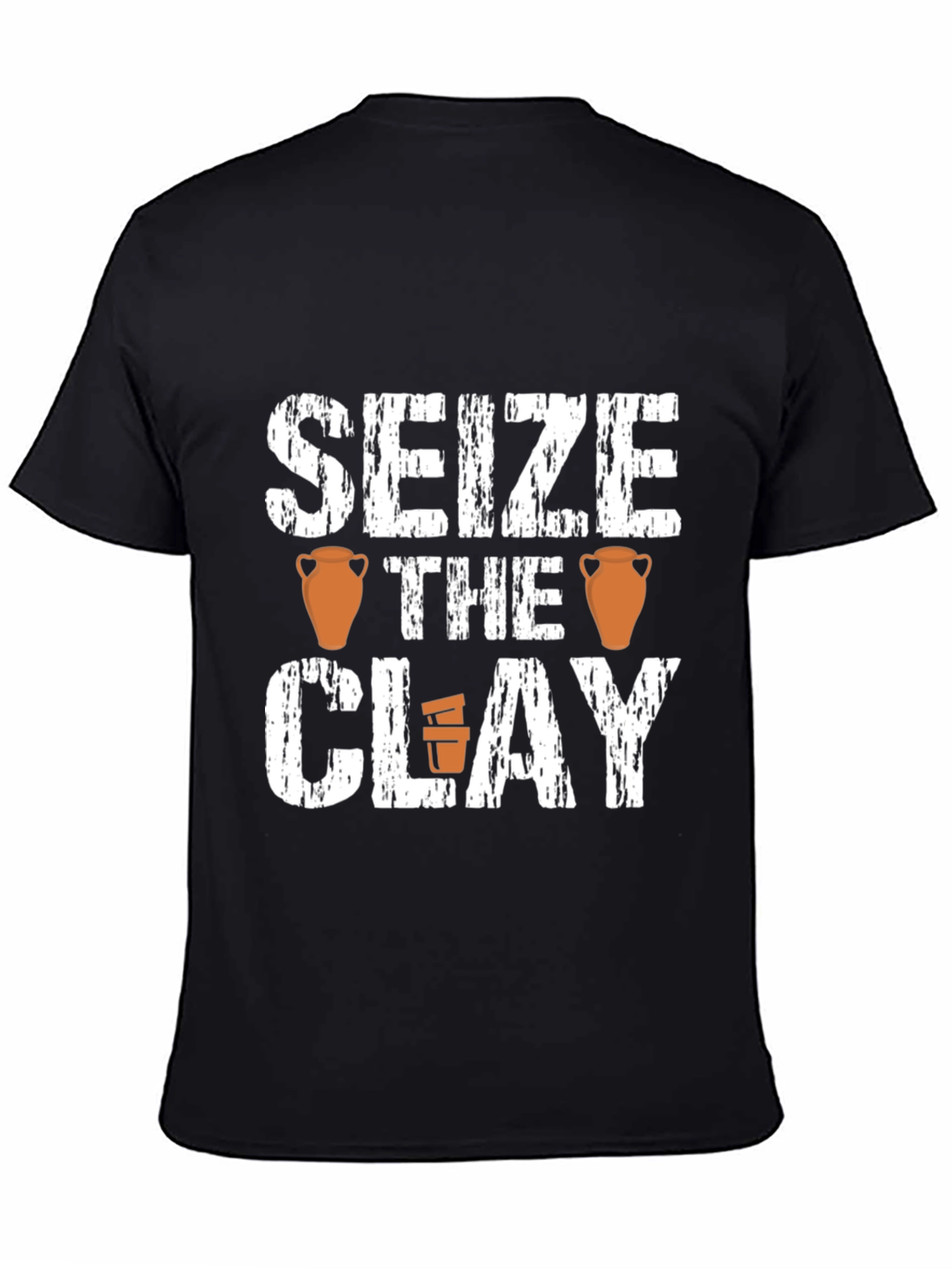 Seize the Clay Black T-Shirt Pottery Lover