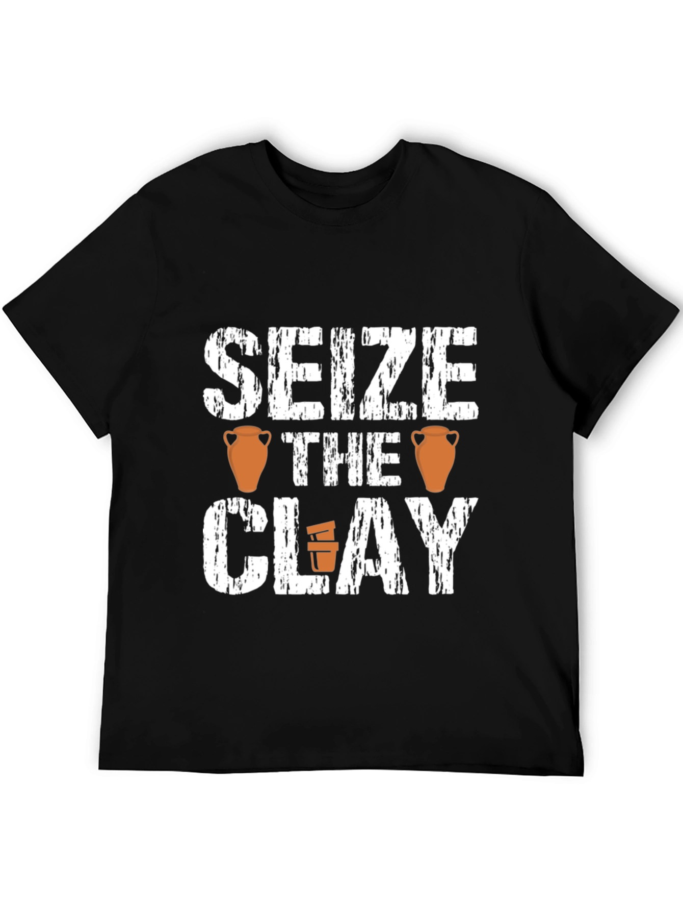 Seize the Clay Black T-Shirt Pottery Lover