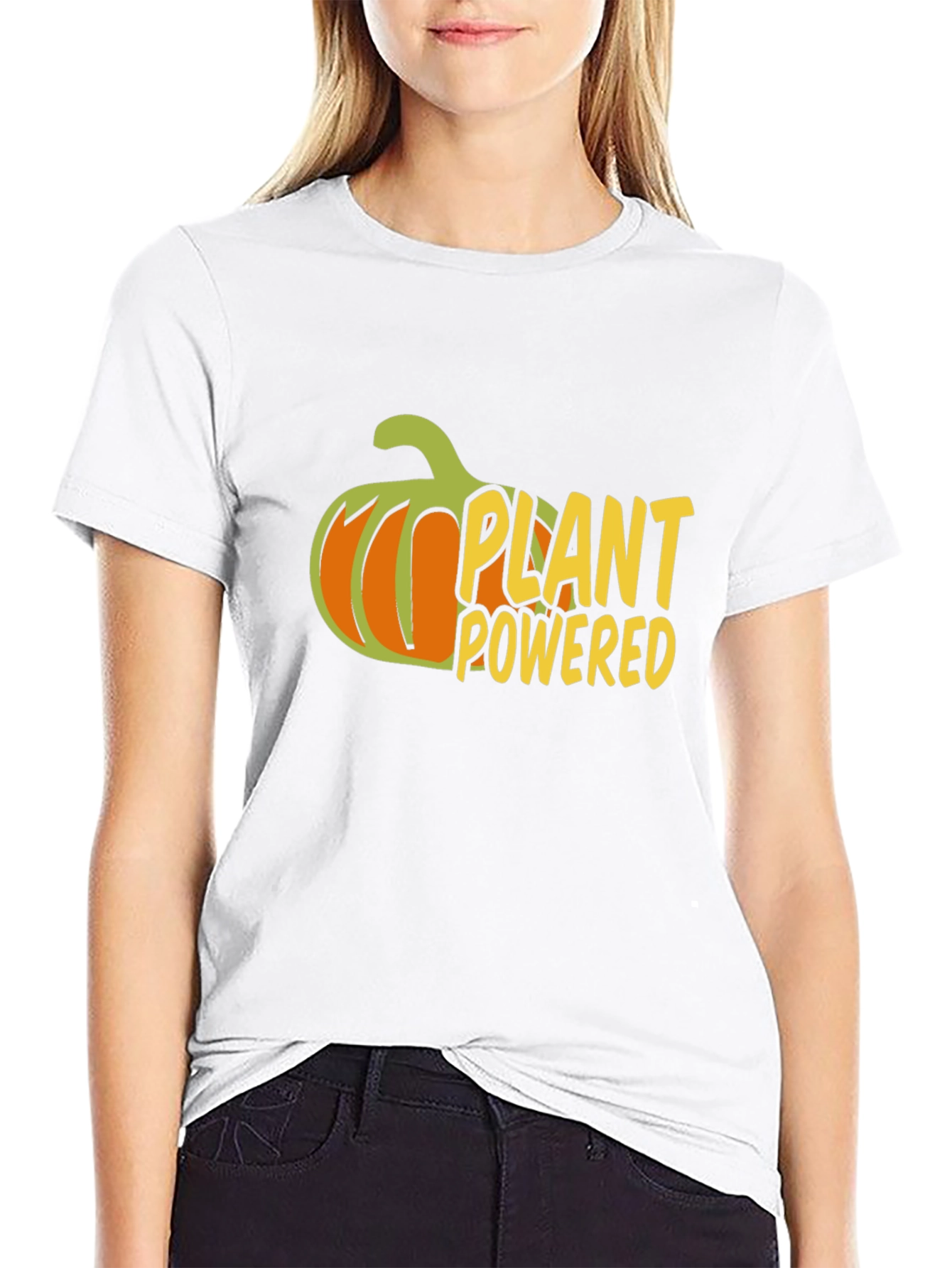 Plant Powered Vegan T-Shirt - Black