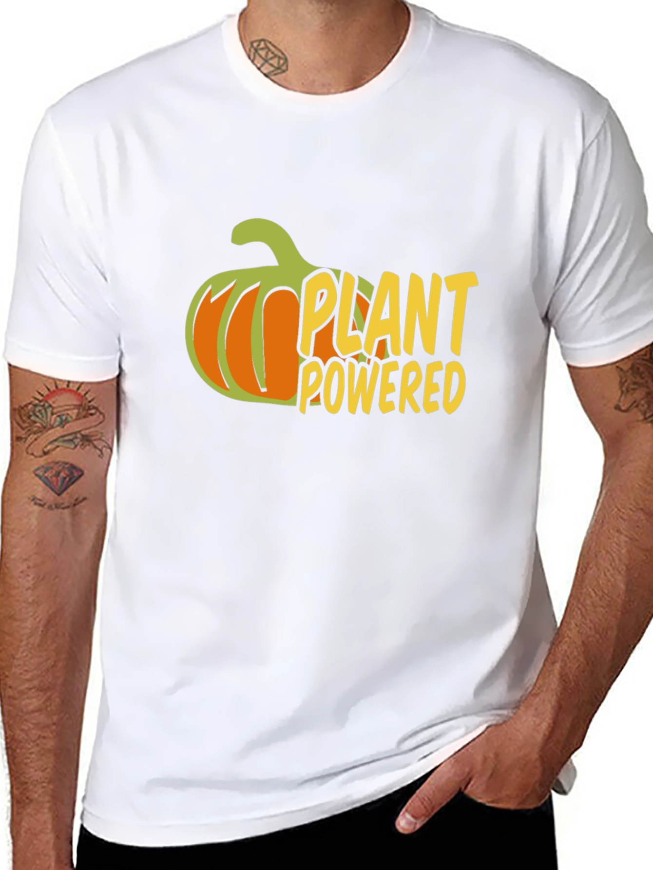 Plant Powered Vegan T-Shirt - Black