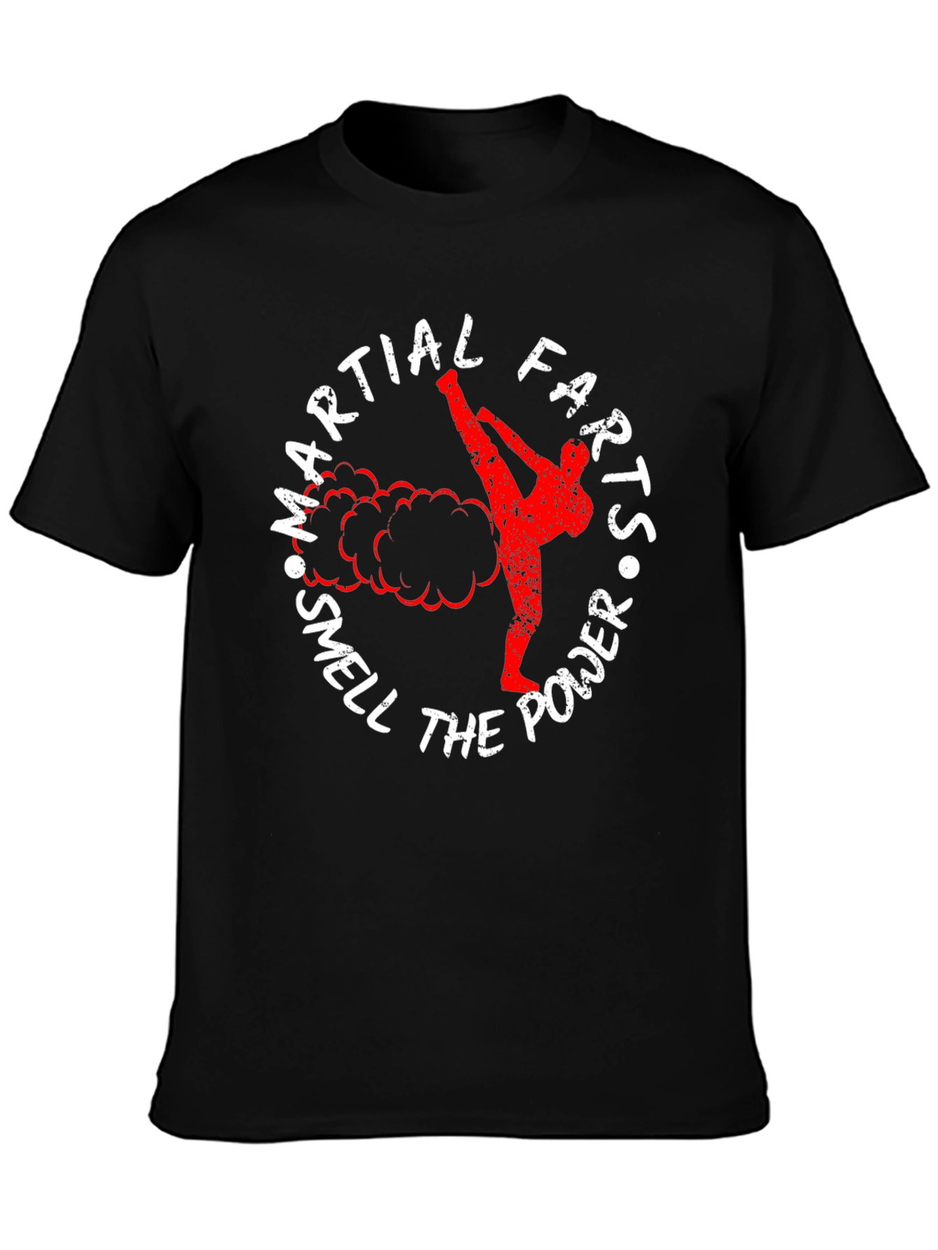 Martial Farts T-Shirt - Smell the Power Tee
