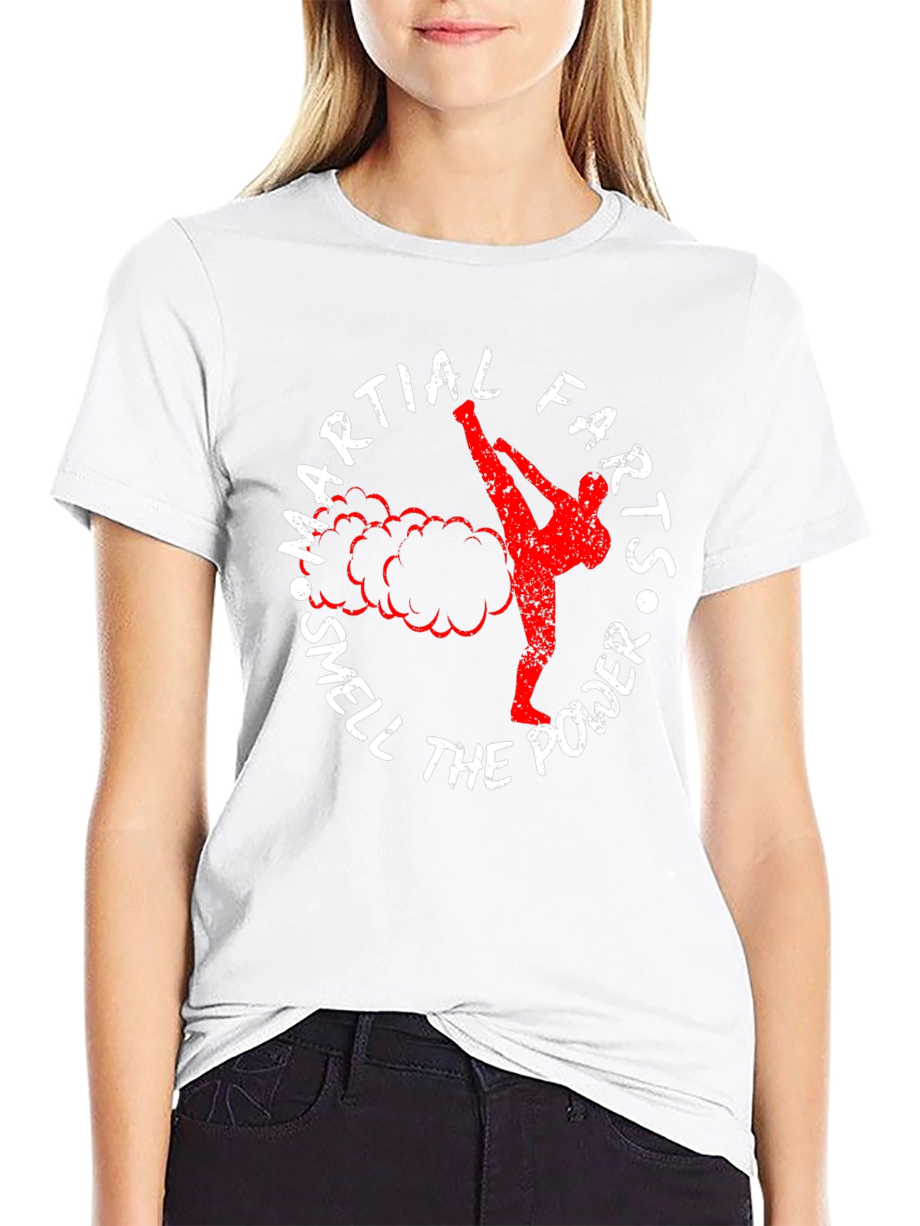 Martial Farts T-Shirt - Smell the Power Tee