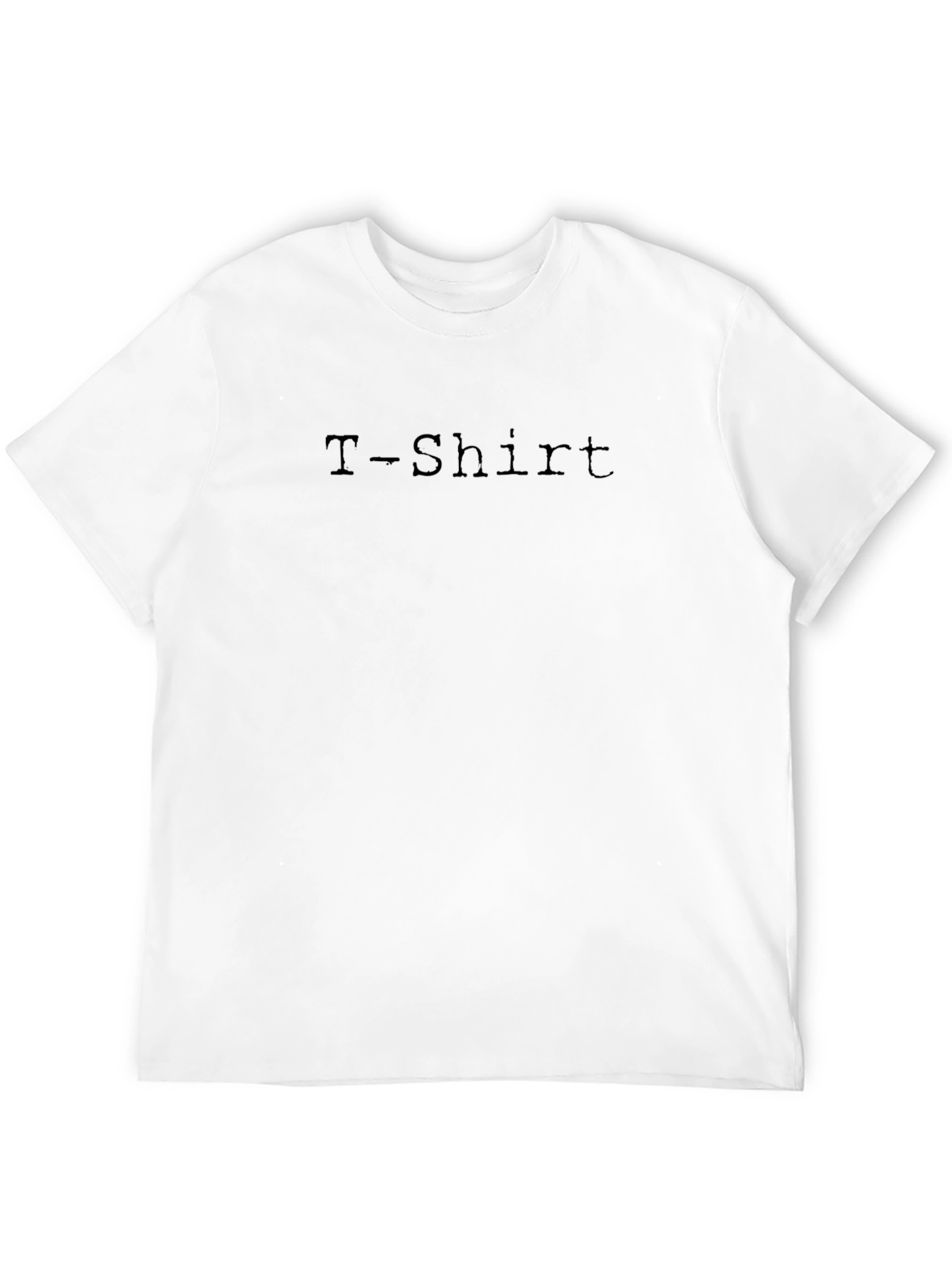 Minimalist T-Shirt Text Black Cotton Tee