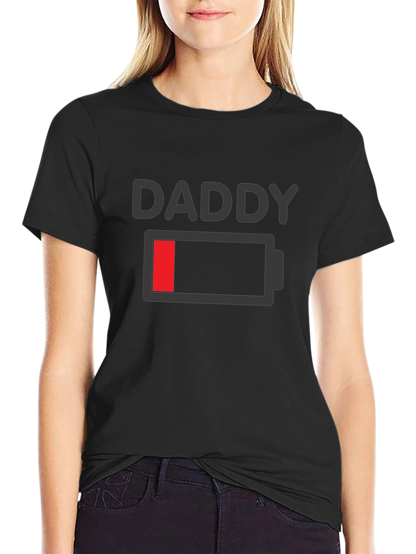 Daddy Low Battery Funny T-Shirt