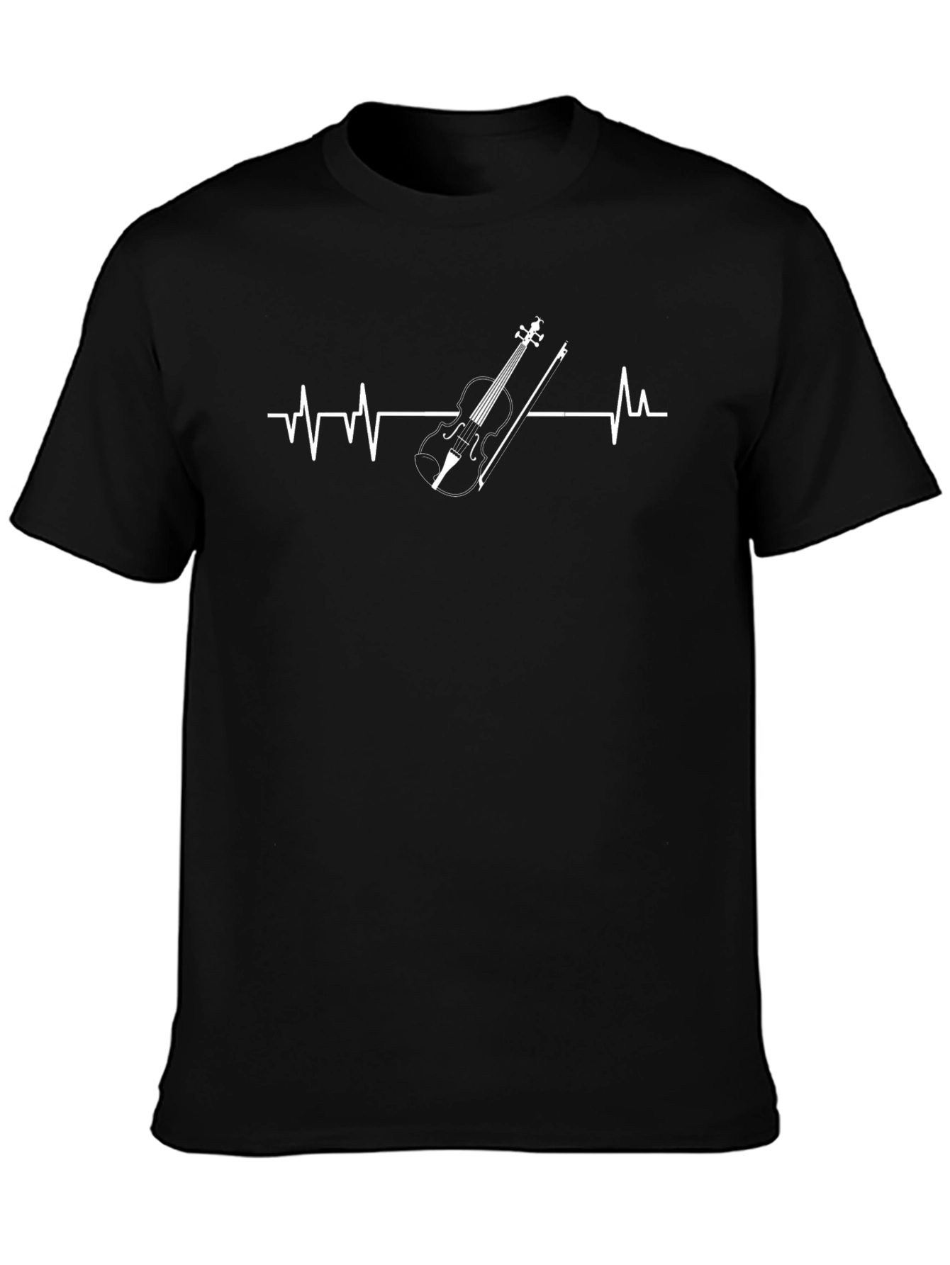 Violin Heartbeat Graphic Tee - Musicians Style