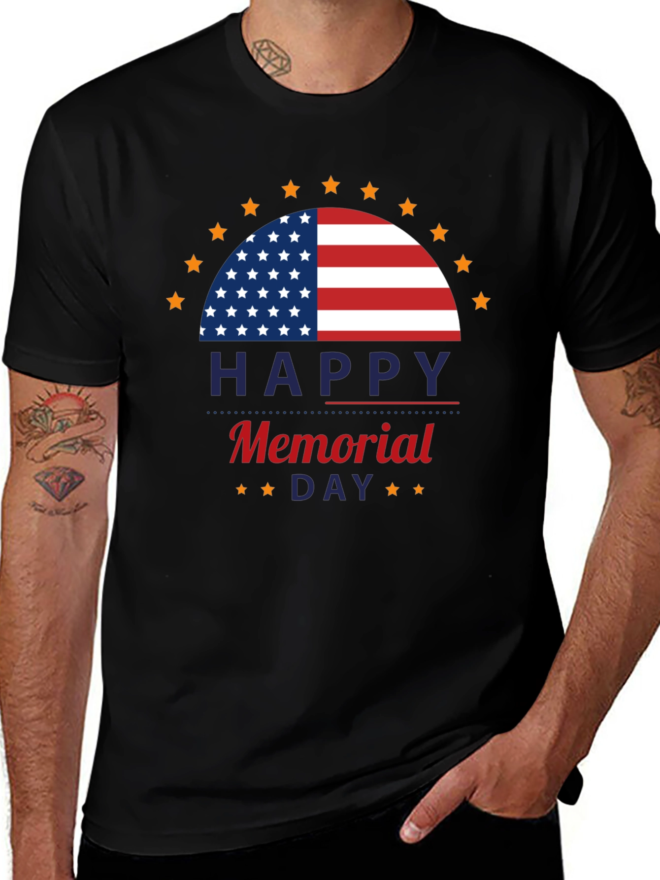 Memorial Day T-Shirt - Patriotic USA Design