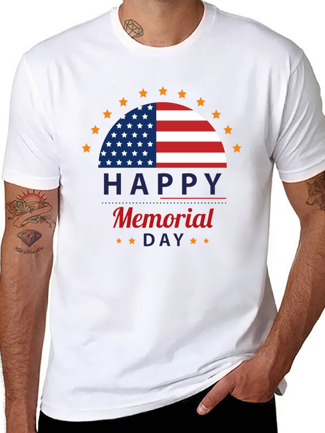 Memorial Day T-Shirt - Patriotic USA Design