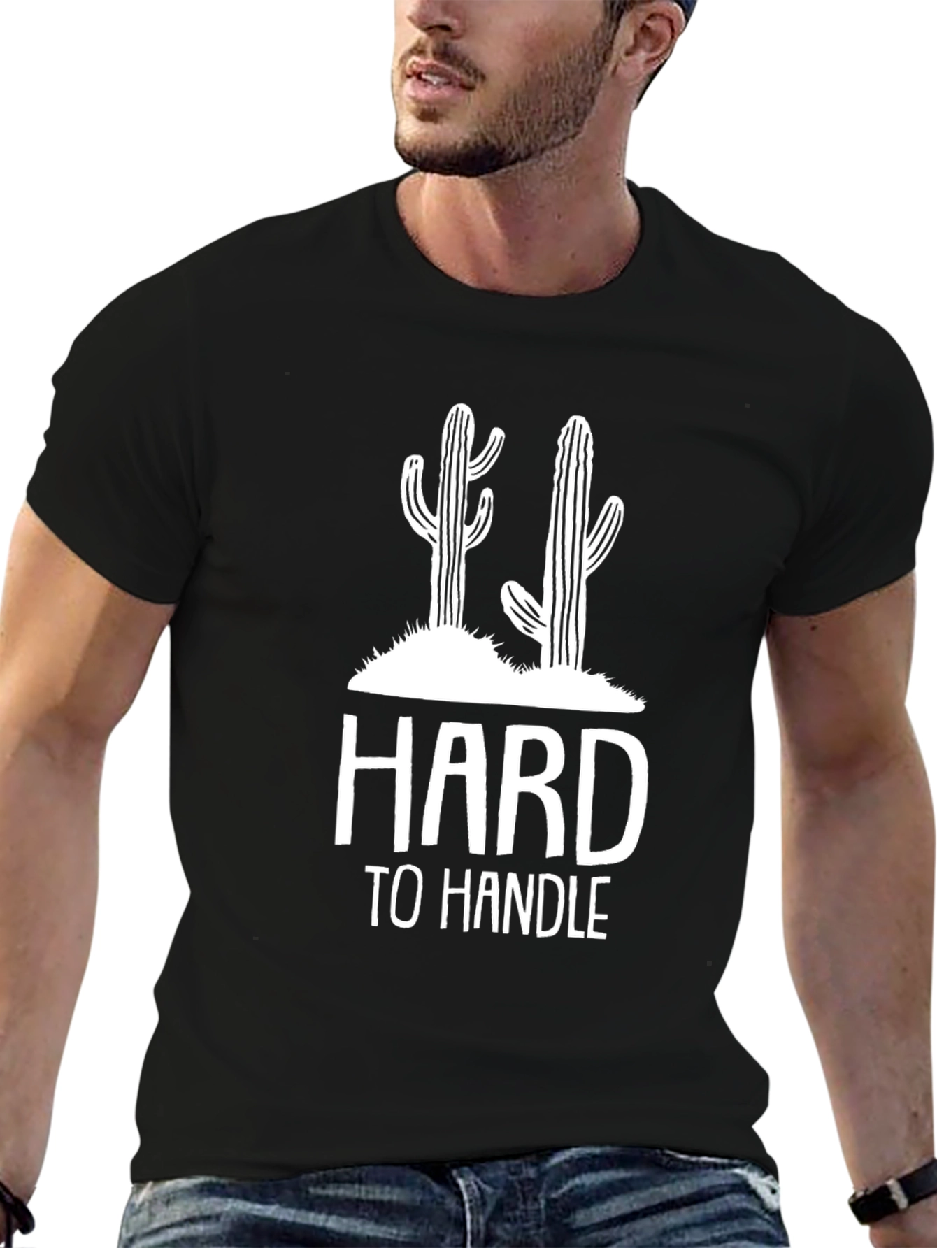 Hard to Handle Cactus Graphic T-Shirt - Mens