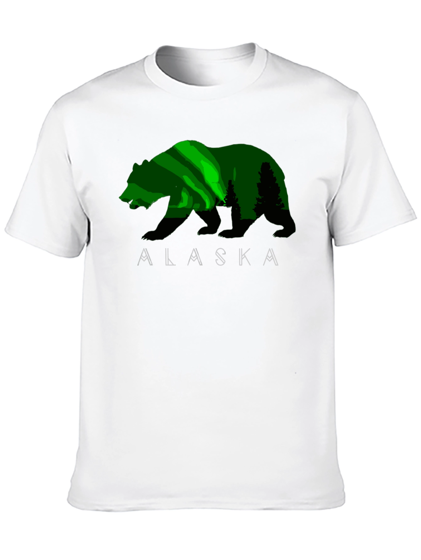 Alaska Bear Graphic Print T-Shirt