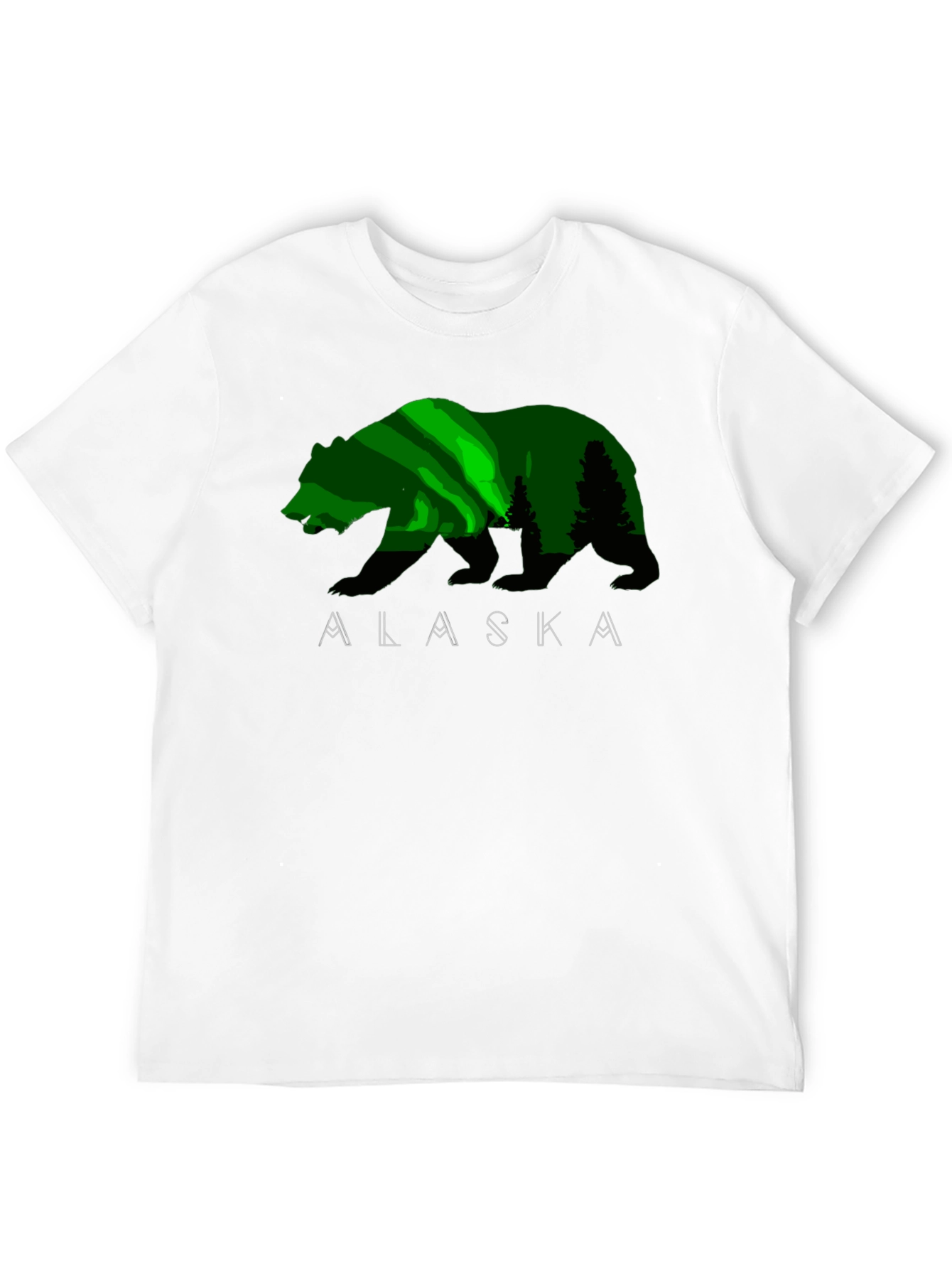 Alaska Bear Graphic Print T-Shirt