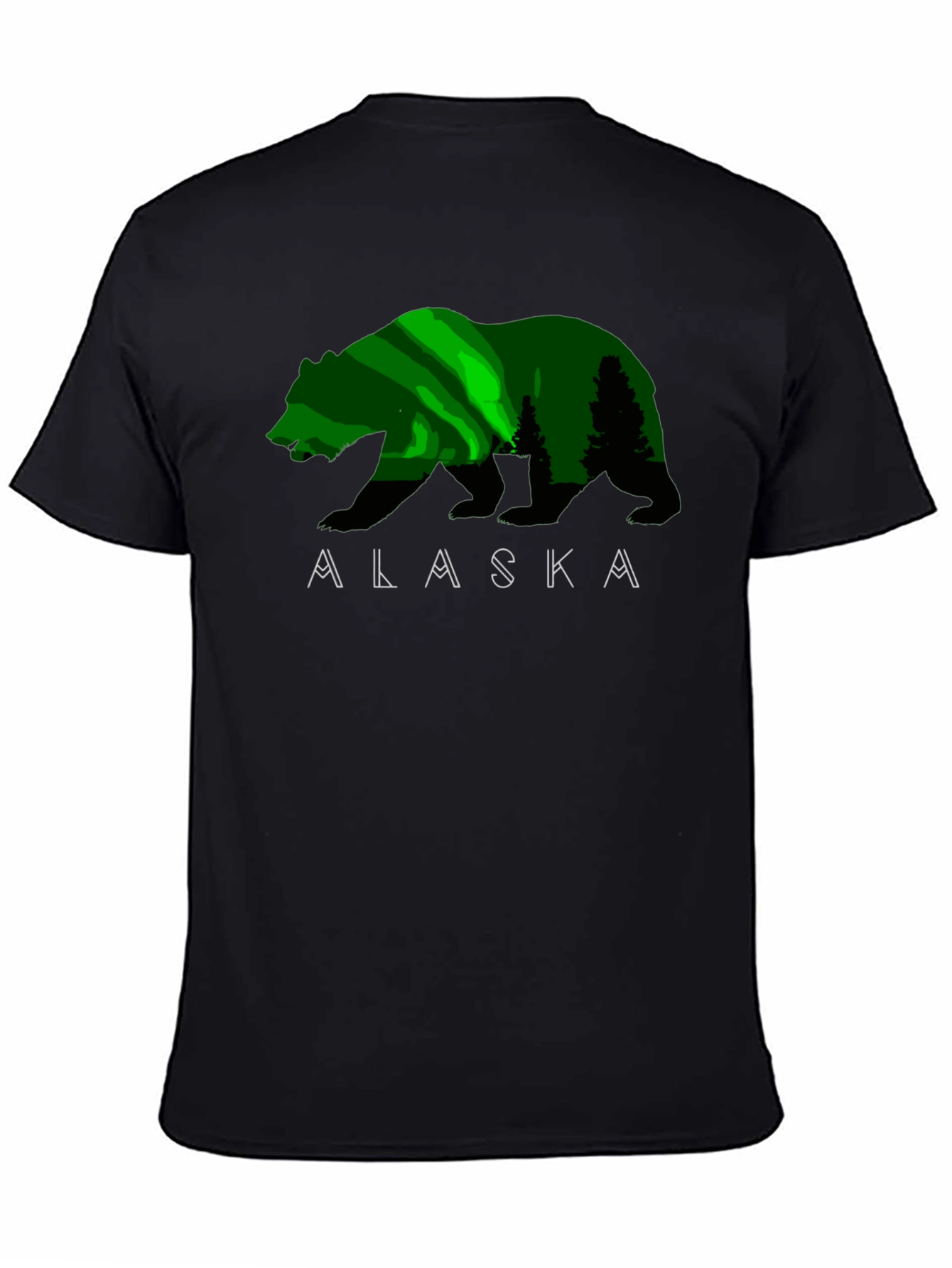 Alaska Bear Graphic Print T-Shirt