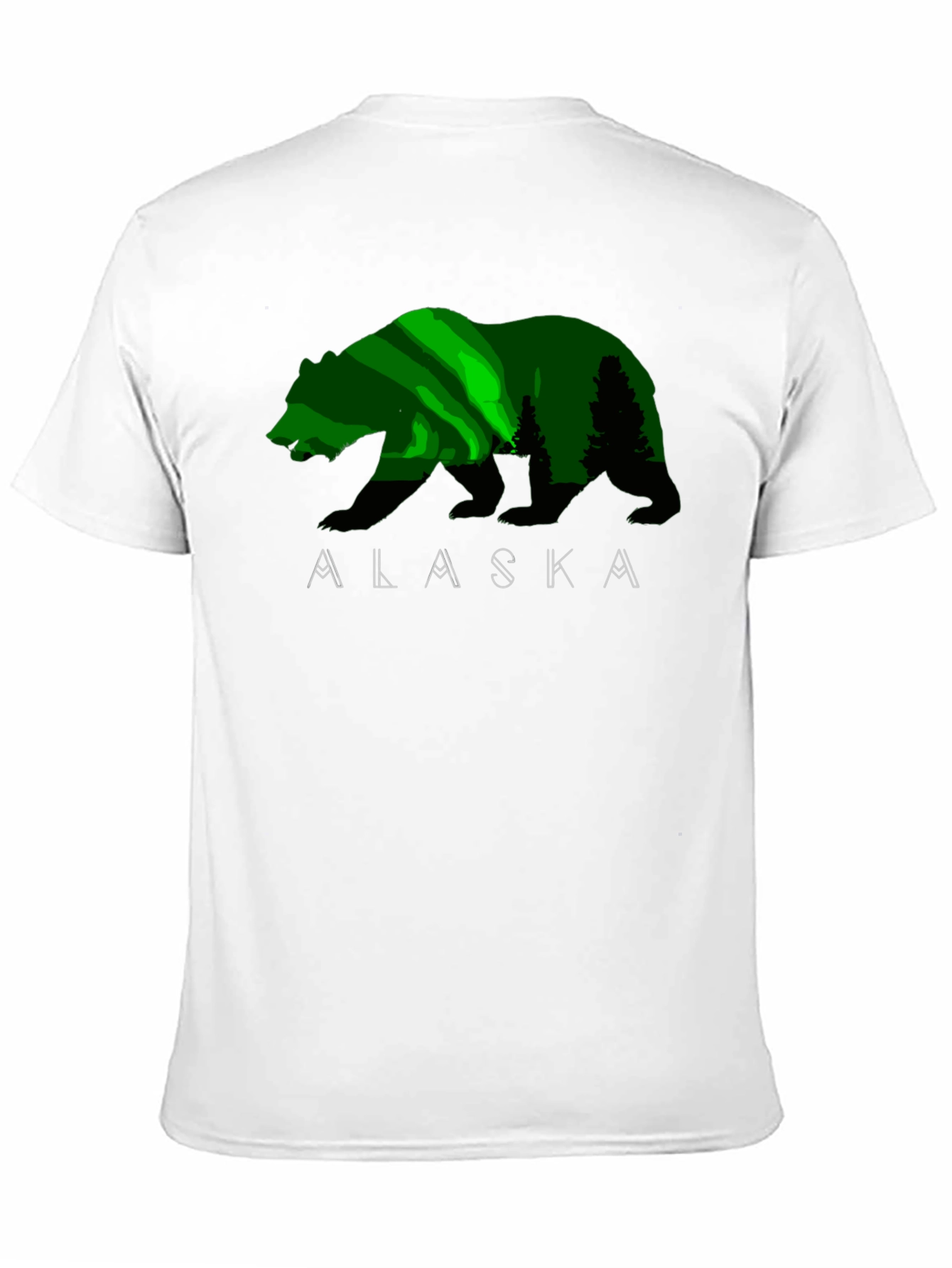Alaska Bear Graphic Print T-Shirt
