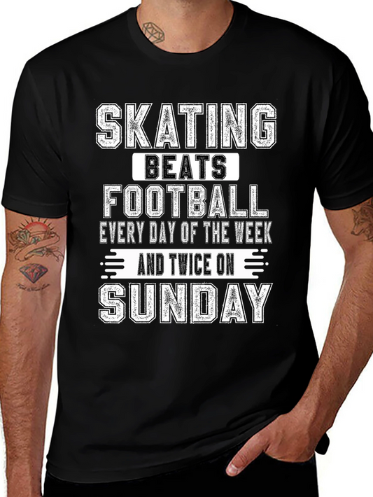 Skating Beats Football T-Shirt
