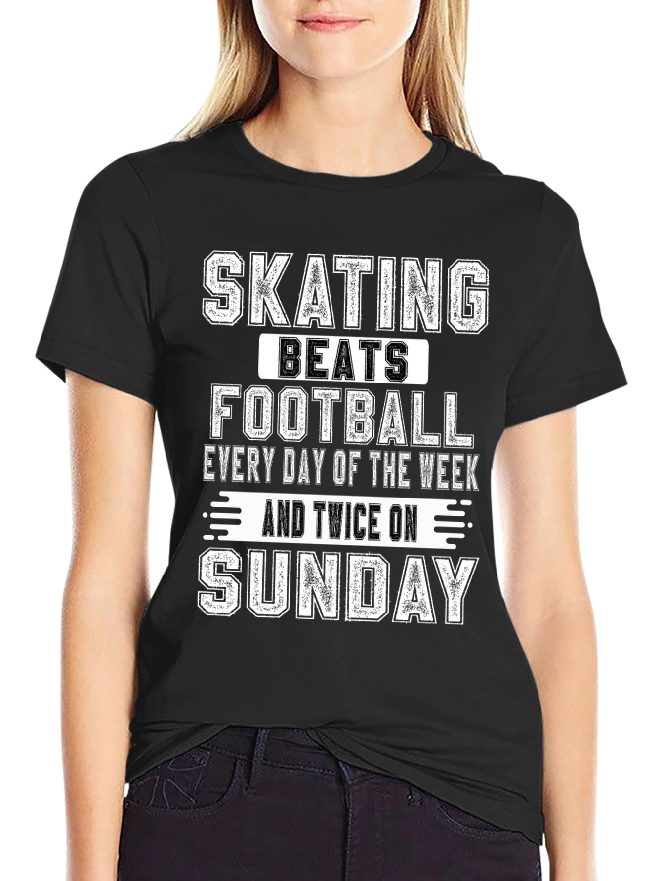 Skating Beats Football T-Shirt