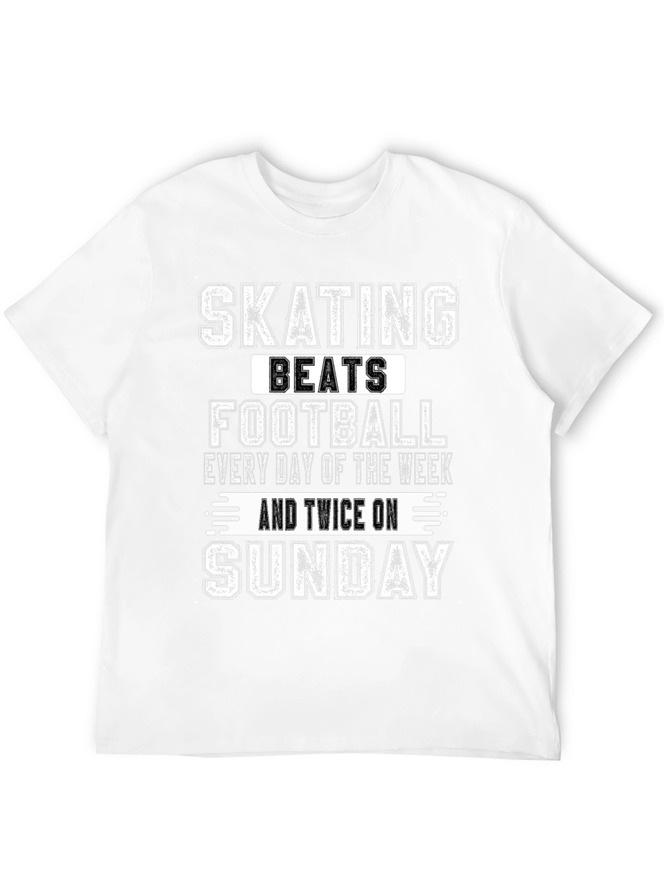 Skating Beats Football T-Shirt