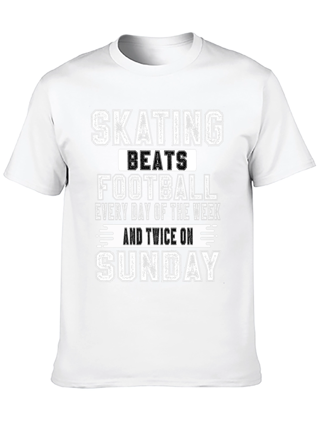 Skating Beats Football T-Shirt