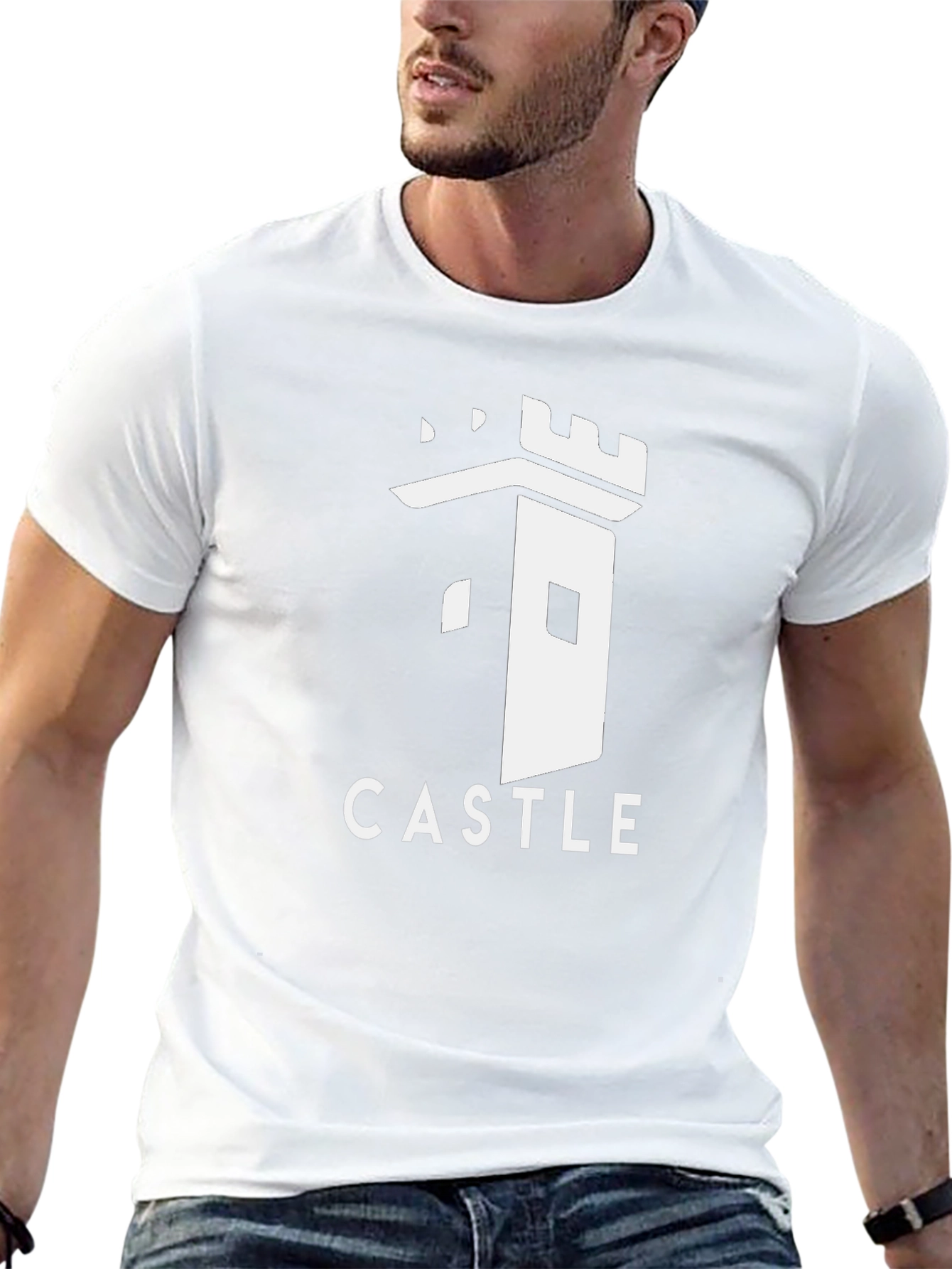 Castle Graphic T-Shirt - Black Cotton Tee