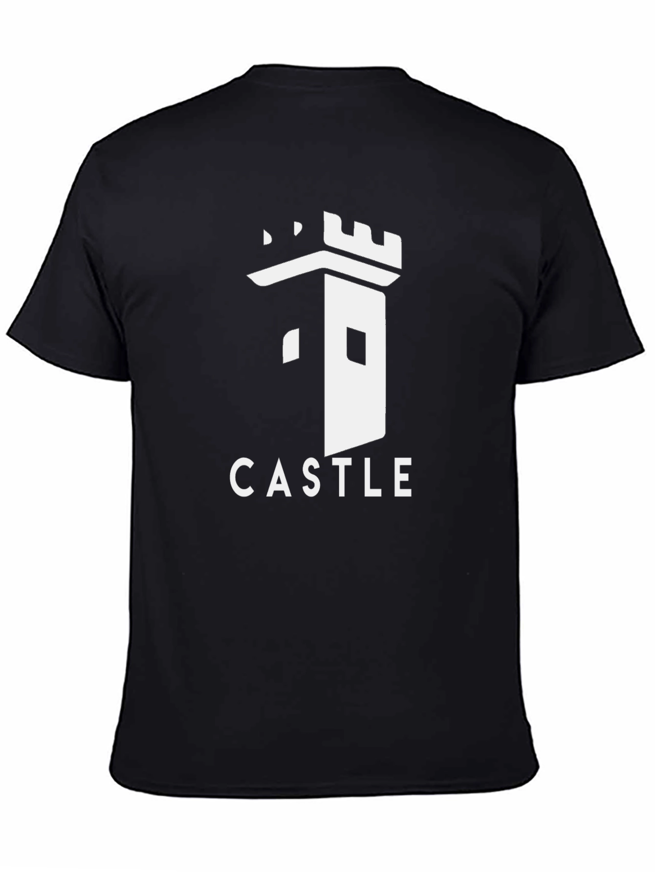 Castle Graphic T-Shirt - Black Cotton Tee