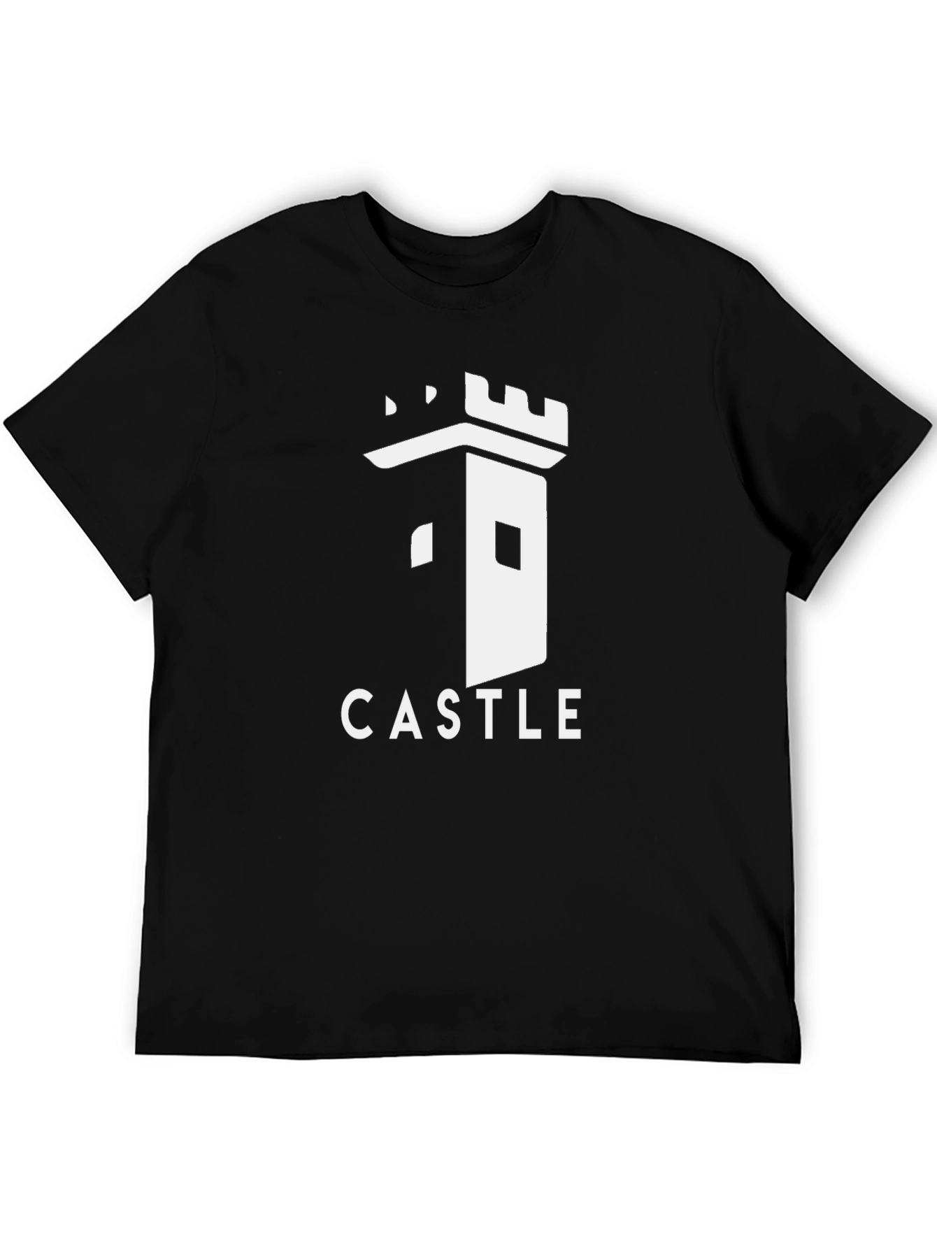 Castle Graphic T-Shirt - Black Cotton Tee