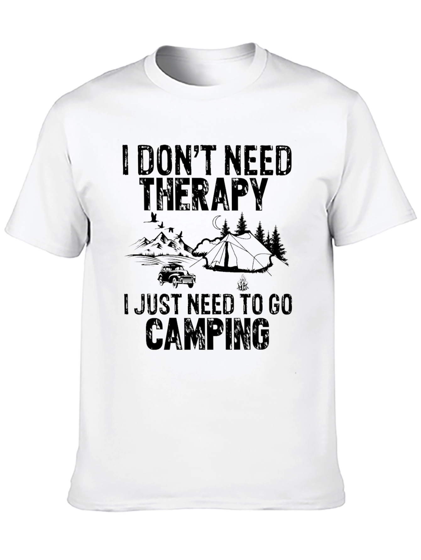 Camping Therapy T-Shirt - Nature Lover Tee