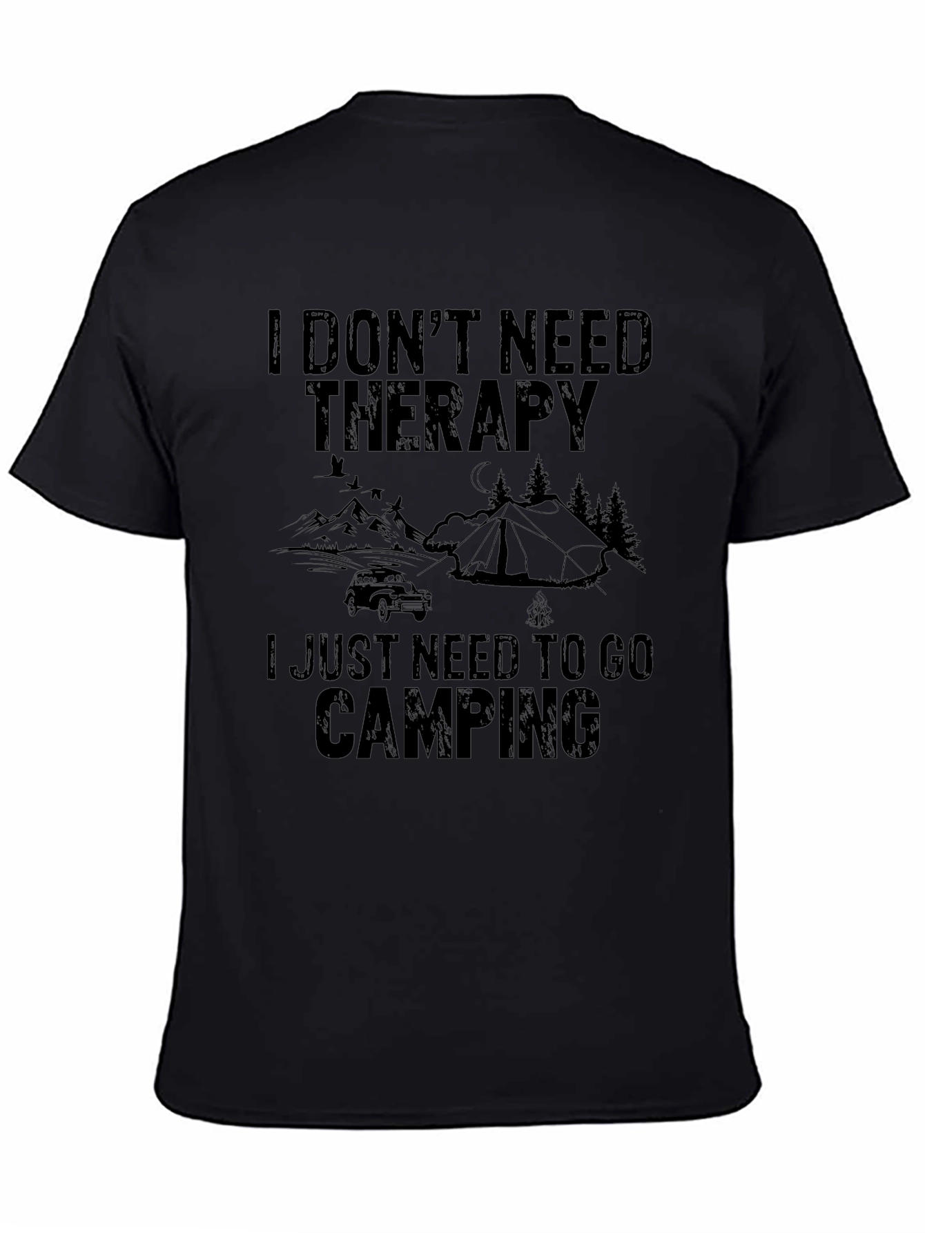 Camping Therapy T-Shirt - Nature Lover Tee
