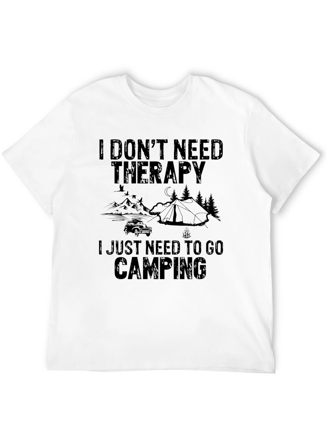 Camping Therapy T-Shirt - Nature Lover Tee