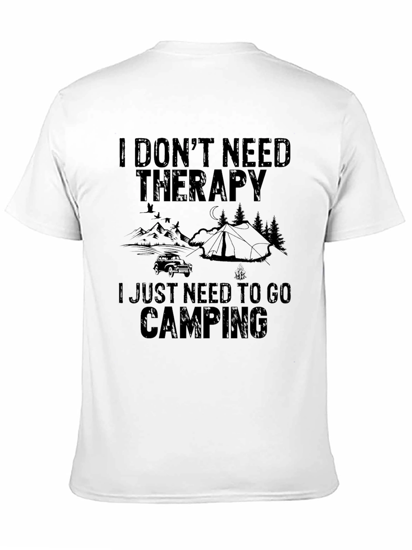 Camping Therapy T-Shirt - Nature Lover Tee