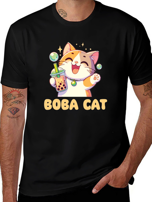 Boba Cat T-Shirt - Cute Kawaii Style