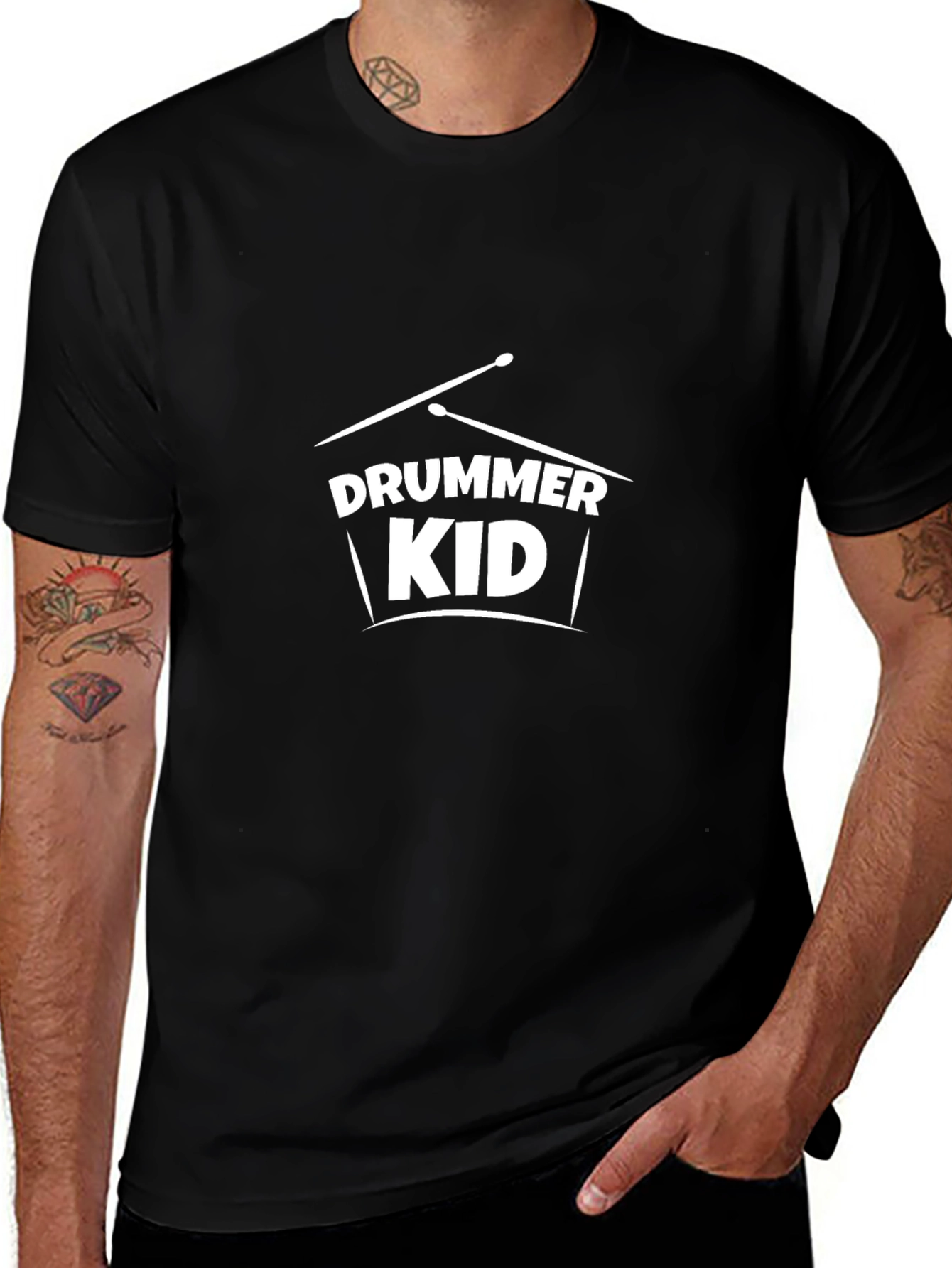 Drummer Kid Graphic Tee - Music Lover Shirt