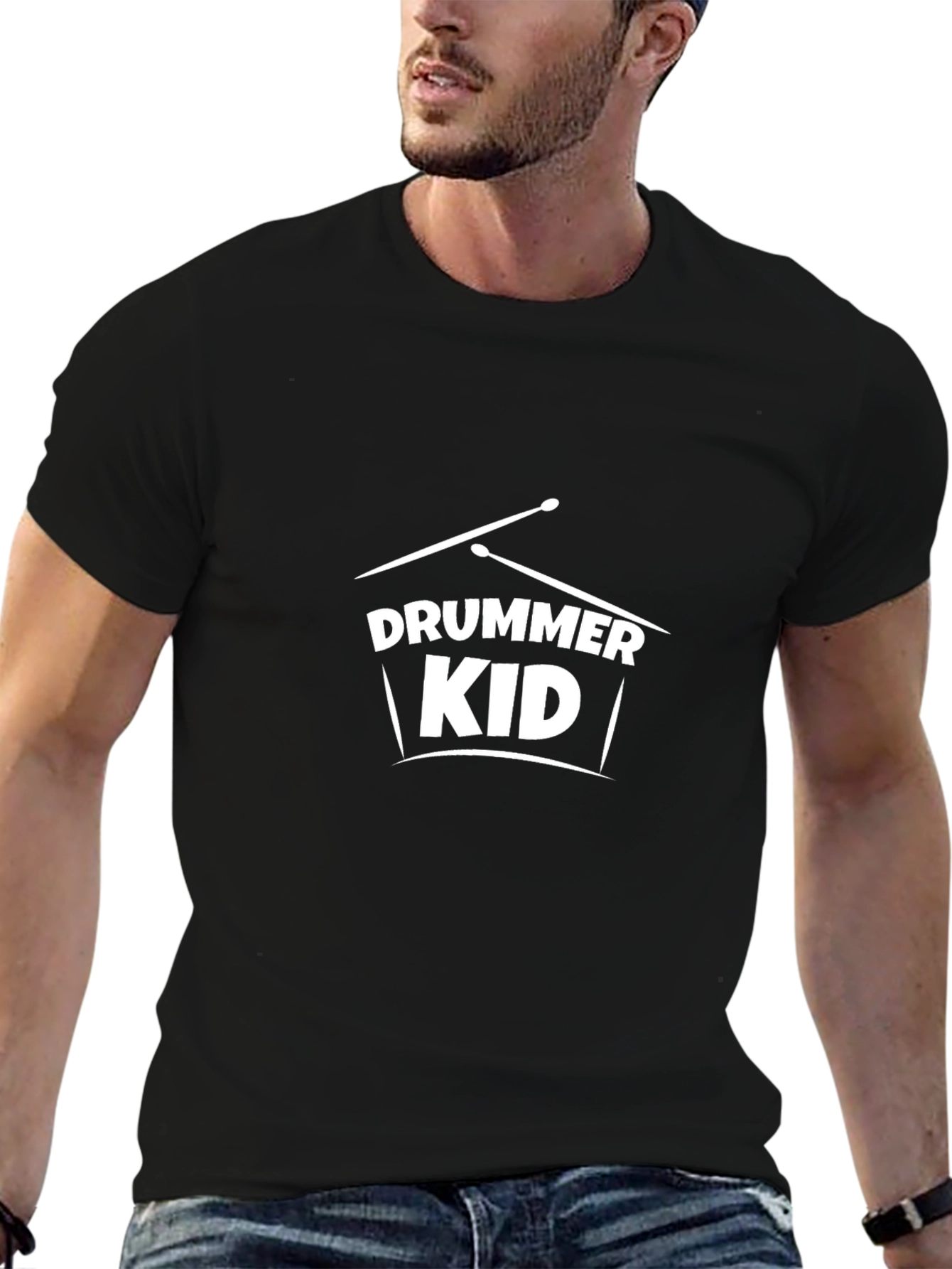 Drummer Kid Graphic Tee - Music Lover Shirt